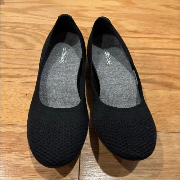Allbirds Women's Tree Breezer Black Flats - Picture 1 of 4